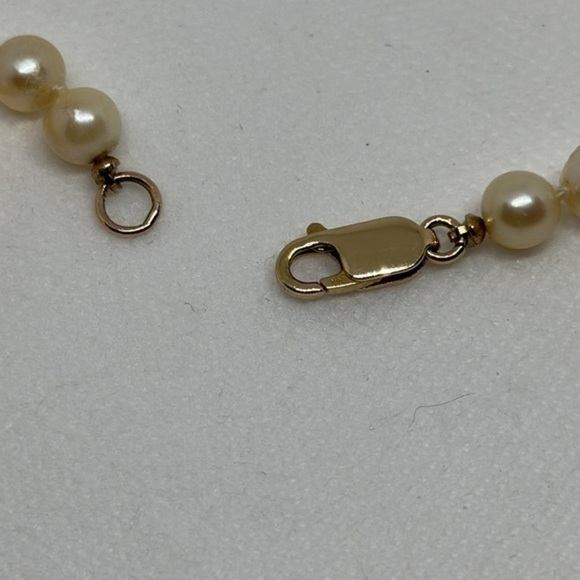 14k real freshwater pearls necklace - Picture 6 of 8